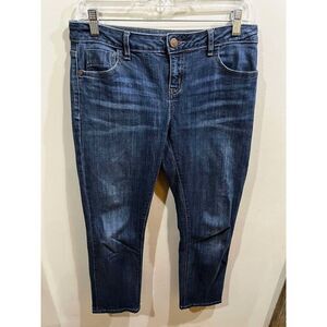 Simply Vera Vera Wang Jeans Womens 6P Capri Blue Straight Mid Rise Denim Casual
